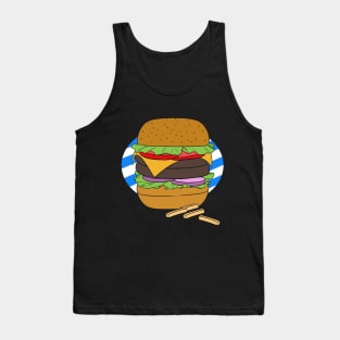 National Cheeseburger Day Fast Food Lovers Tank Top